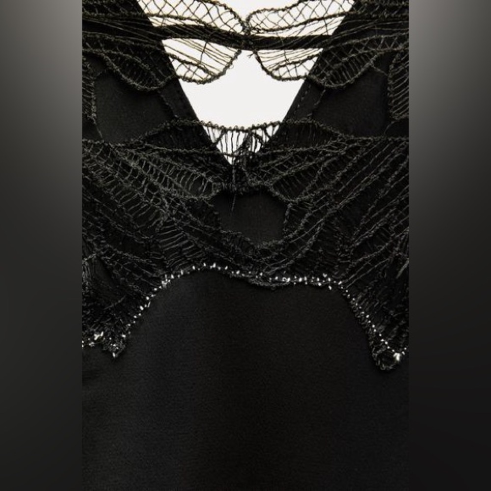 ZARA LACE LINGERIE STYLE DRESS ZW COLLECTION - Picture 9 of 13